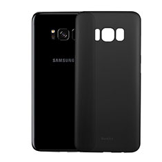 Custodia Ultra Sottile Trasparente Rigida Opaca T01 per Samsung Galaxy S8 Nero