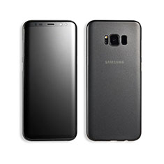 Custodia Ultra Sottile Trasparente Rigida Opaca T02 per Samsung Galaxy S8 Nero
