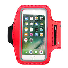 Fascia da Braccio Cover Armband Corsa Sportiva Universale B02 per Apple iPhone 11 Pro Max Rosso