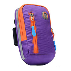 Fascia da Braccio Custodia Armband Corsa Sportiva Universale A10 per Huawei Mate 30 Pro Viola