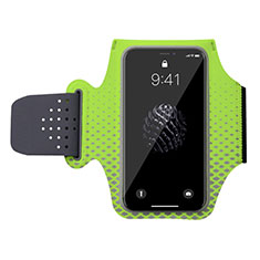 Fascia da Braccio Custodia Armband Corsa Sportiva Universale G04 per Xiaomi Mi 8 Screen Fingerprint Edition Verde