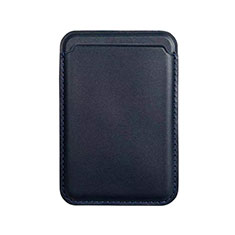 Lusso Pelle Portafoglio con Mag-Safe Magnetic per Apple iPhone 12 Mini Blu Notte