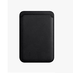 Lusso Pelle Portafoglio con Mag-Safe Magnetic per Apple iPhone 12 Pro Max Nero