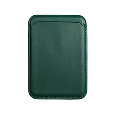 Lusso Pelle Portafoglio con Mag-Safe Magnetic per Apple iPhone 12 Pro Verde