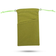 Marsupio Tasca Sacchetto in Velluto Custodia Universale per Sony Xperia L3 Verde