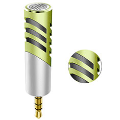 Microfono Mini Stereo Karaoke 3.5mm M09 per Motorola Moto G51 5G Verde