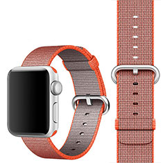 Milanese Cinturino Braccialetto Acciaio Band per Apple iWatch 3 42mm Arancione