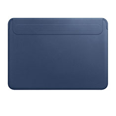 Morbido Pelle Custodia Marsupio Tasca L01 per Apple MacBook 12 pollici Blu