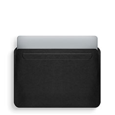 Morbido Pelle Custodia Marsupio Tasca L02 per Apple MacBook 12 pollici Nero