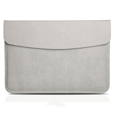 Morbido Pelle Custodia Marsupio Tasca L06 per Apple MacBook Pro 13 pollici Grigio