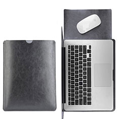 Morbido Pelle Custodia Marsupio Tasca L17 per Apple MacBook Pro 13 pollici (2020) Nero