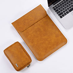Morbido Pelle Custodia Marsupio Tasca per Apple MacBook 12 pollici Arancione