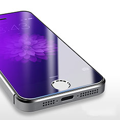 Pellicola in Vetro Temperato Protettiva Anti Blu-Ray Proteggi Schermo Film B04 per Apple iPhone 5S Blu