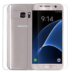 Pellicola in Vetro Temperato Protettiva Fronte e Retro Proteggi Schermo Film per Samsung Galaxy S7 G930F G930FD Chiaro