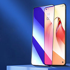 Pellicola in Vetro Temperato Protettiva Integrale Proteggi Schermo Film F02 per Oppo Reno6 Pro 5G India Nero