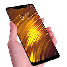 Pellicola in Vetro Temperato Protettiva Integrale Proteggi Schermo Film F02 per Xiaomi Pocophone F1 Nero