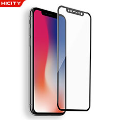 Pellicola in Vetro Temperato Protettiva Integrale Proteggi Schermo Film F03 per Apple iPhone Xs Nero