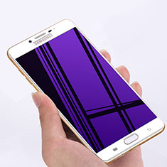 Pellicola in Vetro Temperato Protettiva Integrale Proteggi Schermo Film F05 per Samsung Galaxy C7 SM-C7000 Bianco
