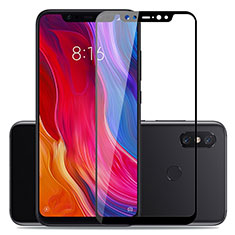 Pellicola in Vetro Temperato Protettiva Integrale Proteggi Schermo Film F06 per Xiaomi Mi 8 Nero