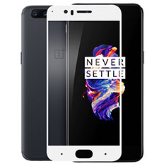 Pellicola in Vetro Temperato Protettiva Integrale Proteggi Schermo Film per OnePlus 5 Bianco