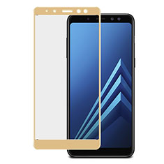 Pellicola in Vetro Temperato Protettiva Integrale Proteggi Schermo Film per Samsung Galaxy A8+ A8 Plus (2018) A730F Oro