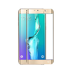 Pellicola in Vetro Temperato Protettiva Integrale Proteggi Schermo Film per Samsung Galaxy S6 Edge SM-G925 Oro