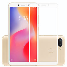 Pellicola in Vetro Temperato Protettiva Integrale Proteggi Schermo Film per Xiaomi Redmi 6 Bianco