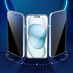 Pellicola in Vetro Temperato Protettiva Privacy Proteggi Schermo Film S03 per Apple iPhone 14 Pro Max Chiaro