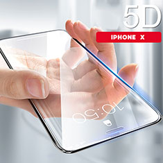 Pellicola in Vetro Temperato Protettiva Proteggi Schermo Film 5D per Apple iPhone Xs Chiaro