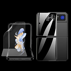 Pellicola Protettiva Fronte e Retro Proteggi Schermo Film F02 per Samsung Galaxy Z Flip4 5G Chiaro
