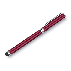 Penna Pennino Pen Touch Screen Capacitivo Universale H04 per Wiko Highway 4G Rosso