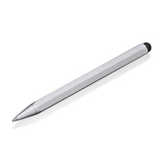 Penna Pennino Pen Touch Screen Capacitivo Universale P08 per Samsung Galaxy XCover 5 SM-G525F Argento