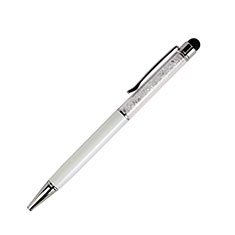 Penna Pennino Pen Touch Screen Capacitivo Universale P09 per Samsung Galaxy M30 Bianco