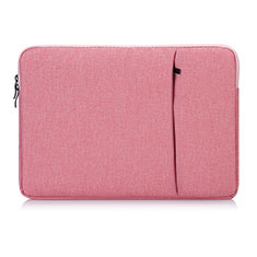 Sacchetto in Velluto Custodia Tasca Marsupio L04 per Huawei Honor MagicBook 15 Rosa