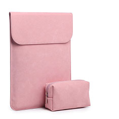 Sacchetto in Velluto Custodia Tasca Marsupio per Apple MacBook 12 pollici Rosa