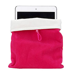 Sacchetto in Velluto Custodia Tasca Marsupio per Huawei MediaPad M3 Lite Rosa Caldo
