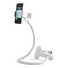 Sostegno Cellulari Flessibile Supporto Smartphone Universale T11 per Samsung Galaxy S22 Ultra 5G Bianco