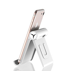 Sostegno Cellulari Supporto Smartphone Universale K27 per Apple iPhone 13 Pro Argento