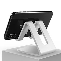 Sostegno Cellulari Supporto Smartphone Universale N01 per Samsung Galaxy A70 Bianco