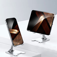 Sostegno Cellulari Supporto Smartphone Universale N23 per Apple iPhone 12 Pro Max Argento