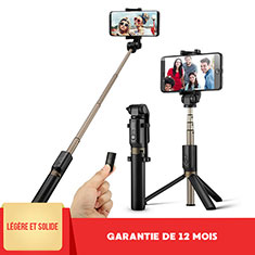 Sostegnotile Bluetooth Selfie Stick Allungabile Bastone Selfie Universale S27 per Motorola Moto G9 Plus Nero