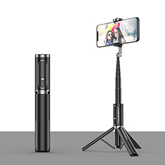 Sostegnotile Bluetooth Selfie Stick Tripode Allungabile Bastone Selfie Universale T26 per Oppo A9 Nero