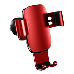 Supporto Cellulare Da Auto Bocchette Aria Universale A04 per Samsung Galaxy S21 Plus 5G Rosso