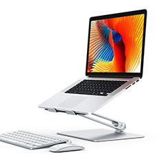 Supporto Computer Sostegnotile Notebook Universale K07 per Huawei Honor MagicBook Pro (2020) 16.1 Argento