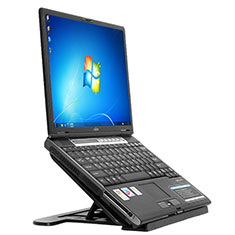 Supporto Computer Sostegnotile Notebook Universale S02 per Samsung Galaxy Book S 13.3 SM-W767 Nero