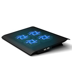 Supporto per Latpop Sostegnotile Notebook Ventola Raffreddamiento Stand USB Dissipatore Da 9 a 16 Pollici Universale M04 per Huawei Honor MagicBook 14 Nero