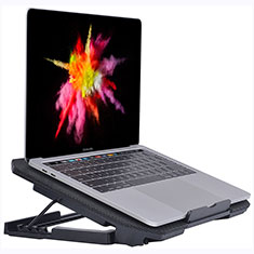 Supporto per Latpop Sostegnotile Notebook Ventola Raffreddamiento Stand USB Dissipatore Da 9 a 16 Pollici Universale M16 per Apple MacBook 12 pollici Nero