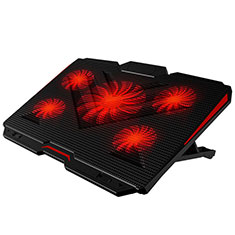 Supporto per Latpop Sostegnotile Notebook Ventola Raffreddamiento Stand USB Dissipatore Da 9 a 17 Pollici Universale L02 per Huawei Honor MagicBook 14 Nero