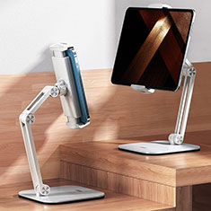 Bianco Supporto Tablet PC Flessibile Sostegno Tablet Universale F03 per Apple iPad 10.2 (2020) Bianco