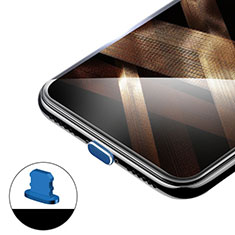 Tappi Antipolvere Anti-dust Lightning USB Jack Antipolvere H02 per Apple iPhone 11 Pro Blu
